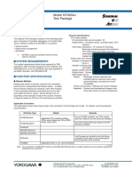 General Specifications: Model NT303AJ Test Package