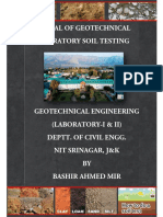 Manual of Geotechnical Laboratory Soil Testing