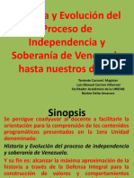 INSTRUCCION 1 Historia y Evolución Del Proceso de Independencia y Soberanía de Venezuela