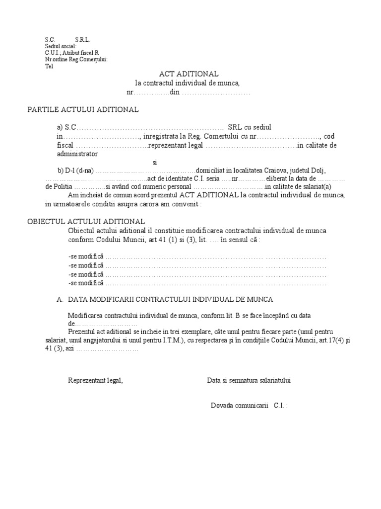 Act Aditional General | PDF