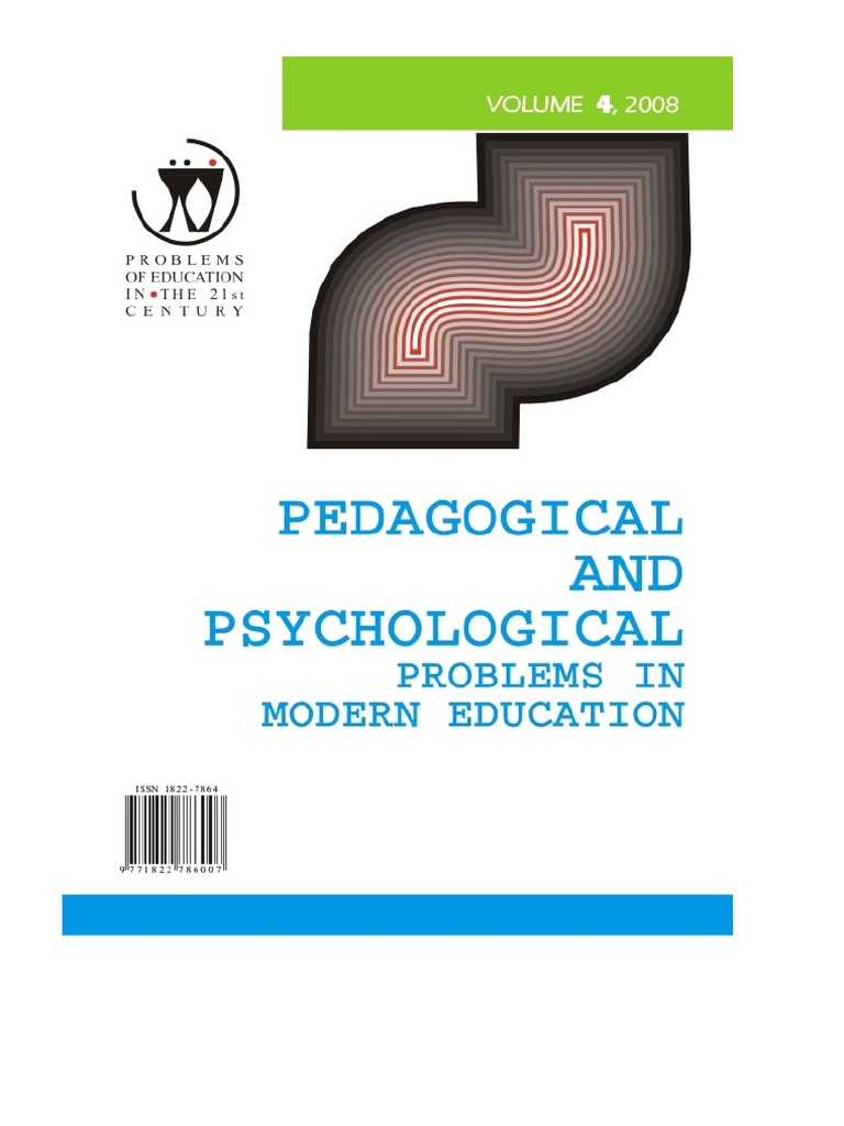 Problems Of Education In The 21st Century, Vol. 4, 2008 | PDF.