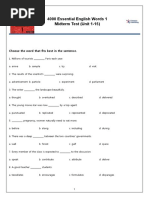 4000 Essential English Words 1 - Midterm