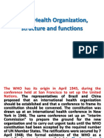 World Health Organization, Structure and Functions