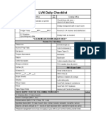 LVN Daily Checklist: Clean Melias Rooms (5&6) If Used Rooms 3 & 4 Stocking