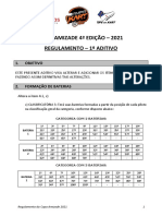 Copa Amizade - Regulamento atualizado