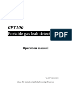 Portable Gas Leak Detector: Operation Manual