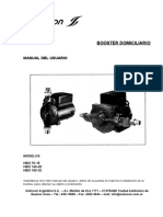 Manual de uso bomba domiciliaria HBO hasta 20m