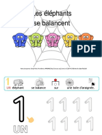 FR Material TEACCH Numeration 1 À 10 Les Éléphants