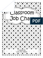Classroom Job Chart Polkadot The Me