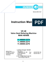 Instruction Manual: VD 4E Valve Seat Refacing Machine MAN 48/60B 11.49000-2274 11.49000-2275 11.49000-2276