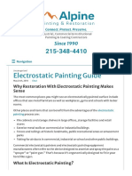 Processus de Peinture Électrostatique - Peinture Et Restauration Alpines