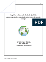 Requisitos de Sistema de Gestão da Qualidade para a Indústria Automotiva