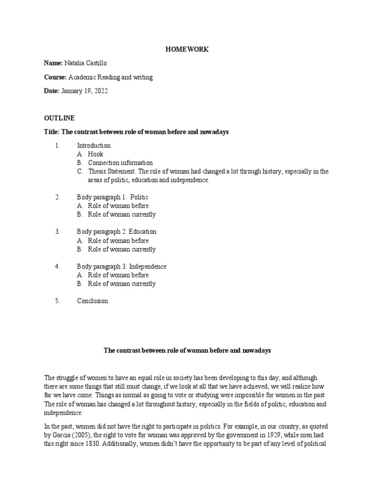 Essay Academic Reading and Writing PDF