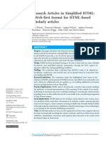 Research Articles in Simplified HTML: A Web-First Format For HTML-based Scholarly Articles
