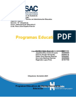 Programas Educativos Del Sistema Nacional de Educación