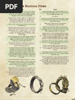 D100 Random Magical Effects Table | PDF | Dungeons & Dragons | D20 System