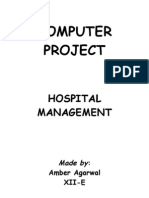 Hospital management system project