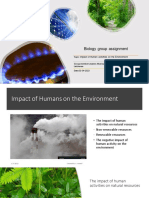 Impact of Humans On The Environment