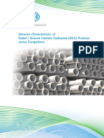 Abrasion Characteristics of Huber's Ground Calcium Carbonate (GCC) Products Versus Competitors