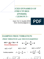 Advanced Dynamics of Structures 3