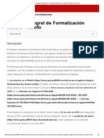 Registro Integral de Formalización Minera - Reinfo - Gobierno Del Perú