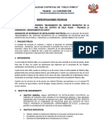 Especificaciones Tecnicas de Instalaciones Electricas