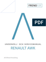 Renault Awk: Underhåll Och Servicemanual
