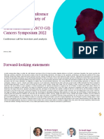 Investor Science Conference Call: American Society of Clinical Oncology Gastrointestinal (ASCO GI) Cancers Symposium 2022