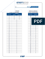 Gabarito 1 Dia Caderno 1 Azul Aplicacao Regular