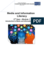 Media and Information Literacy: 2 Sem - Module 1