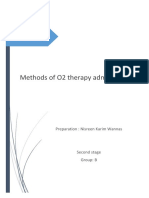 Methods of O2 Therapy Administration