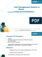 Public Financial Management Reform in Ghana (Sequencing & Prioritisation)