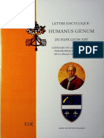 Lettre Encyclique Humanus Genum Du Pape Lepon Xiii