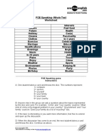 FCE Speaking Game Instructions: Onestopenglish 2002 Taken Form The Vocabulary Section in
