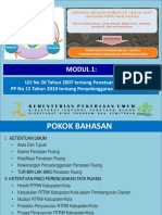 Modul Ttg UU No 26 Tahun 2007 Tentang Penataan Ruang Dan PP No 15 Tahun 2010 Tentang Penyelenggaraan Penataan Ruang