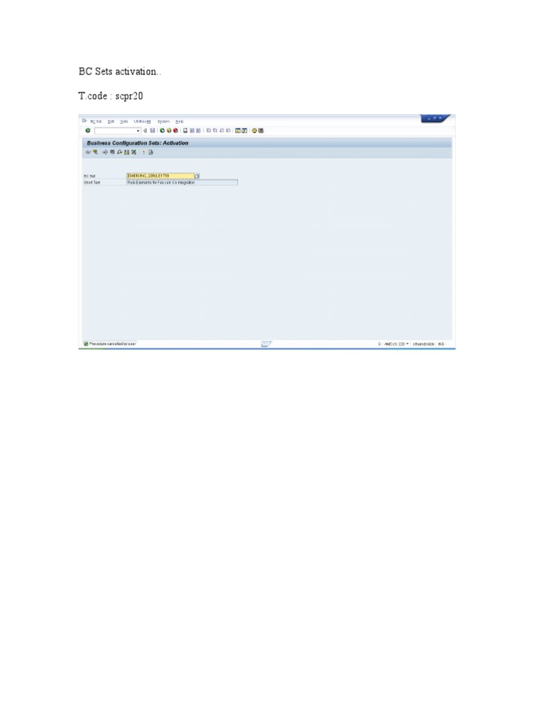 BC Sets Activation | PDF
