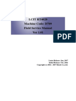 LCIT RT4020 Machine Code: D709 Field Service Manual Ver 1.01