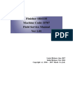 Finisher SR4110 Machine Code: D707 Field Service Manual Ver 1.01
