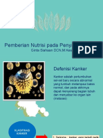 Asuhan Nutrisi Pada Penyakit Kanker