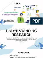 Understanding Research