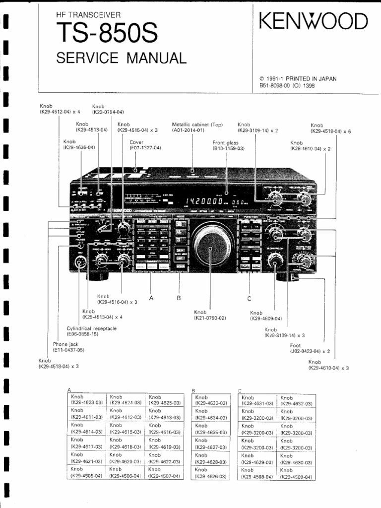 SX 850 SERVICE MANUAL visual data 2