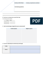 Listening Comprehension Worksheet - Why Relationships Are The Currency of The Future