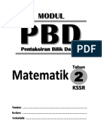 Modul PBD Matematik Tahun 2