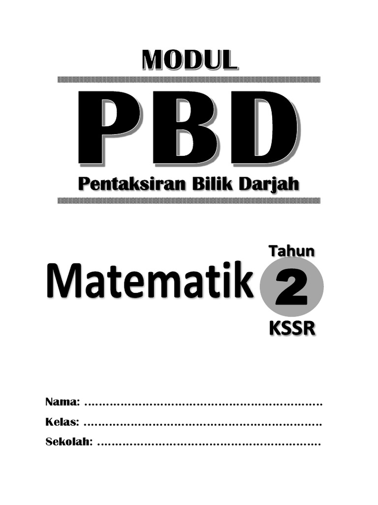 Modul PBD Matematik Tahun 2 | PDF