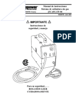 Manual de Instrucciones Sistema de Soldadura Sin Gas (FCAW) FP-90