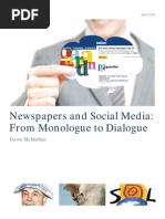 Download Newspapers and Social Media From Monologue to Dialogue by Brian Solis SN55484963 doc pdf