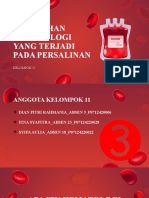 Kelompok 11 - Perubahan Hematologi Yang Terjadi Pada Persalinan