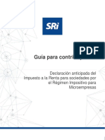 Guía Contribuyente Declaración Anticipada Renta Sociedades