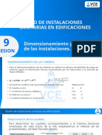 Diseño de instalaciones sanitarias en edificaciones: dimensionamiento de tuberías y cálculo de pérdidas de carga