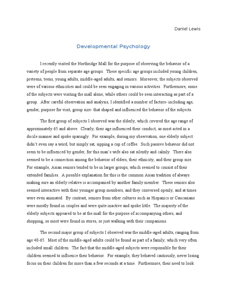 Psychology research essay picture